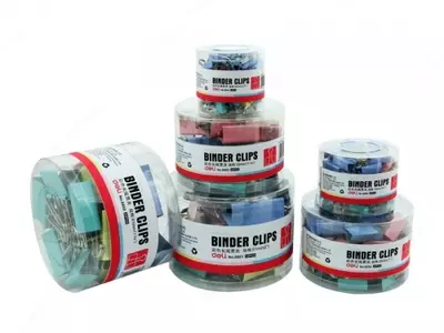 Зажим 15 мм 60 шт. (цв) 8556 Deli