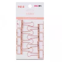 Зажим 19мм 8шт (зол) C9414GD Deli