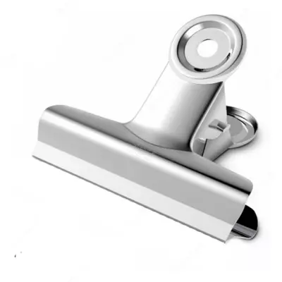 Зажим 64мм 6шт 9522 (сереб) Deli