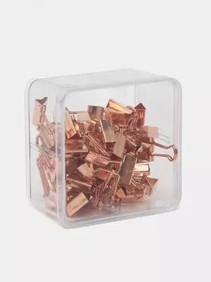 Зажим с легким нажатием 19мм 50шт (зол) 78204 Deli