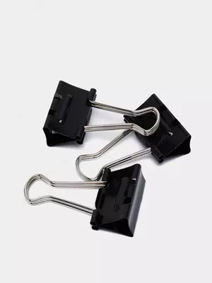 Зажим с легким нажатием 32мм 24шт (чр) 8563-S Deli