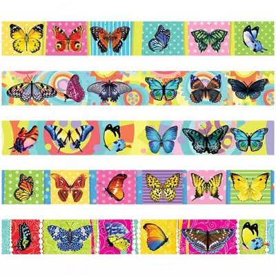 Bookmark - kitoblar uchun magnit, 25*195 mm, ArtSpace "Kapalaklar", uchqunlar