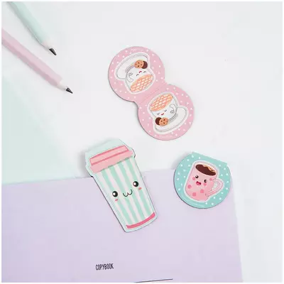 Kitoblar uchun magnit xatcho'plar, 3 dona, MESHU