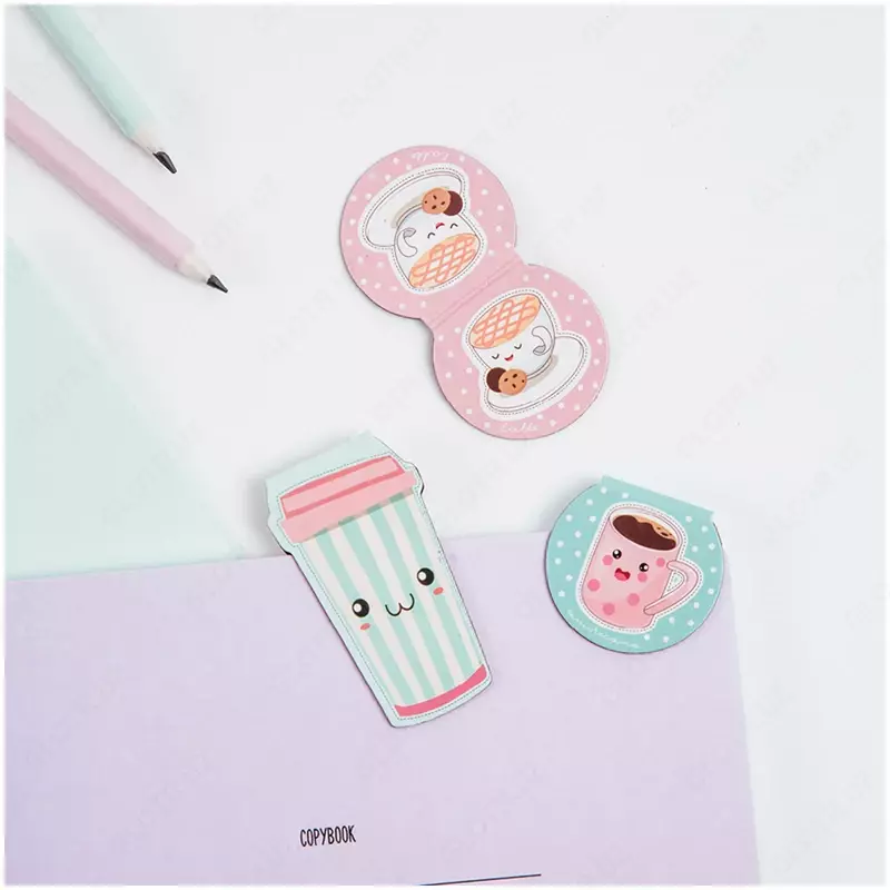 Kitoblar uchun magnit xatcho'plar, 3 dona, MESHU