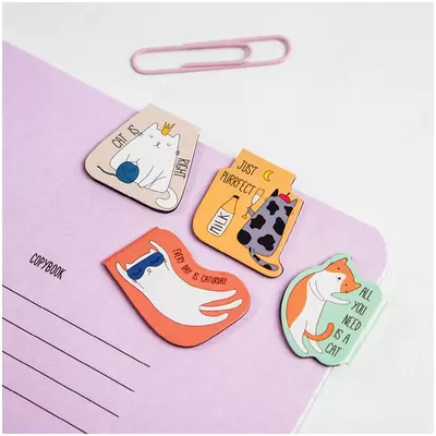 Kitoblar uchun magnit xatcho'plar, 3 dona, MESHU