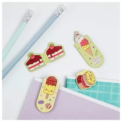 Закладки магнитные для книг, 4шт., MESHU "Lovely candy"