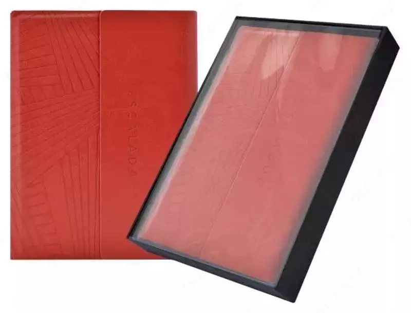 Ежедневник-органайзер недатированный , А5, (кожзам, цвет красный, подарочная упаковка) 50437 Феникс+