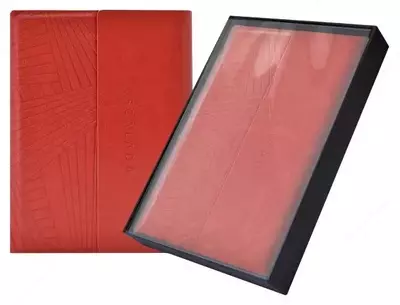 Ежедневник-органайзер недатированный , А5, (кожзам, цвет красный, подарочная упаковка) 50437 Феникс+