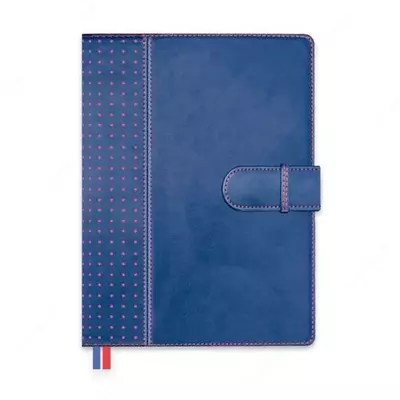 Ежедневник-органайзер полудатированный (А5+, 165х240 мм, 384 стр.) Подарочная упаковка. Цвет синий. 47535 Феникс+