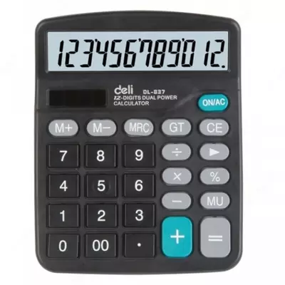 Калькулятор 12 разрядный 837 Deli