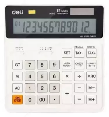 Калькулятор 12 разрядный (бл) 01010 Deli