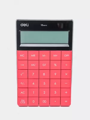 Калькулятор 12разрядный Touch (малин) 1589 Deli