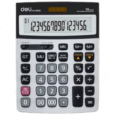 Калькулятор 16разрядный CHECK 39265 Deli