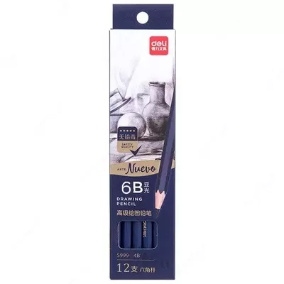 Карандаш Nuevo 6B S999 Deli