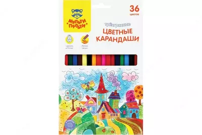 Карандаши цветные Мульти-Пульти "Невероятные приключения", 36ц трехгранные