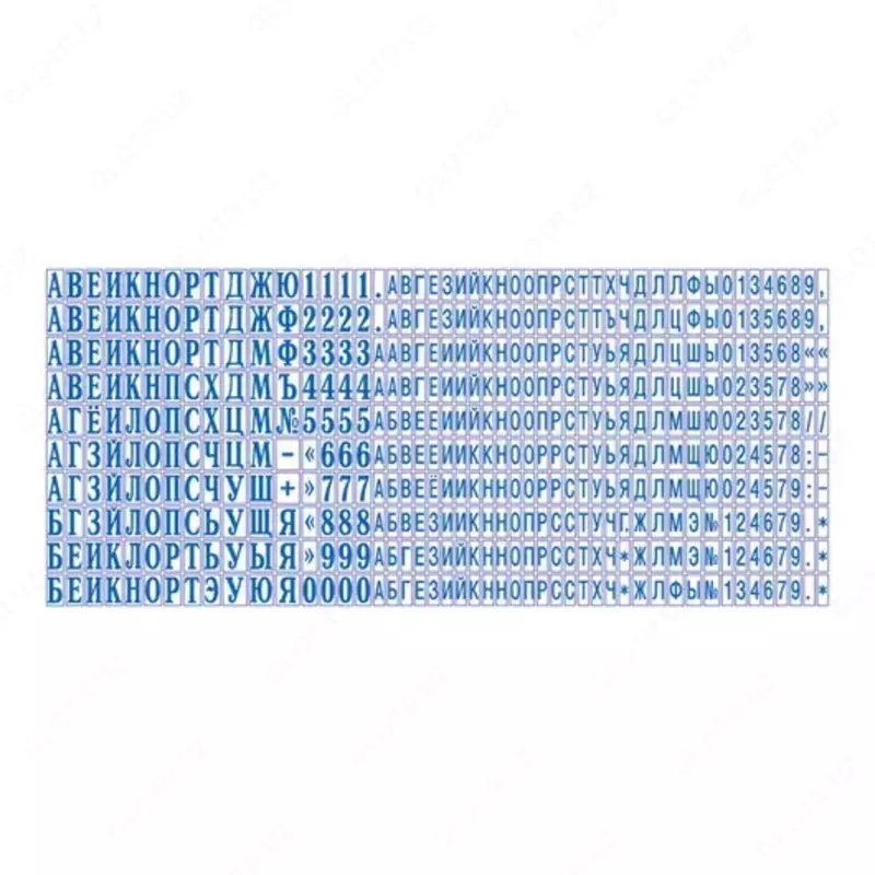 Kassa harflari 2,2-3, 1mm 19A Blisterda kolop