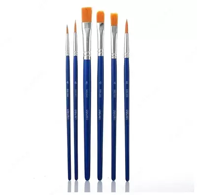 Кисти нейлон в наб 6шт 73885 Deli