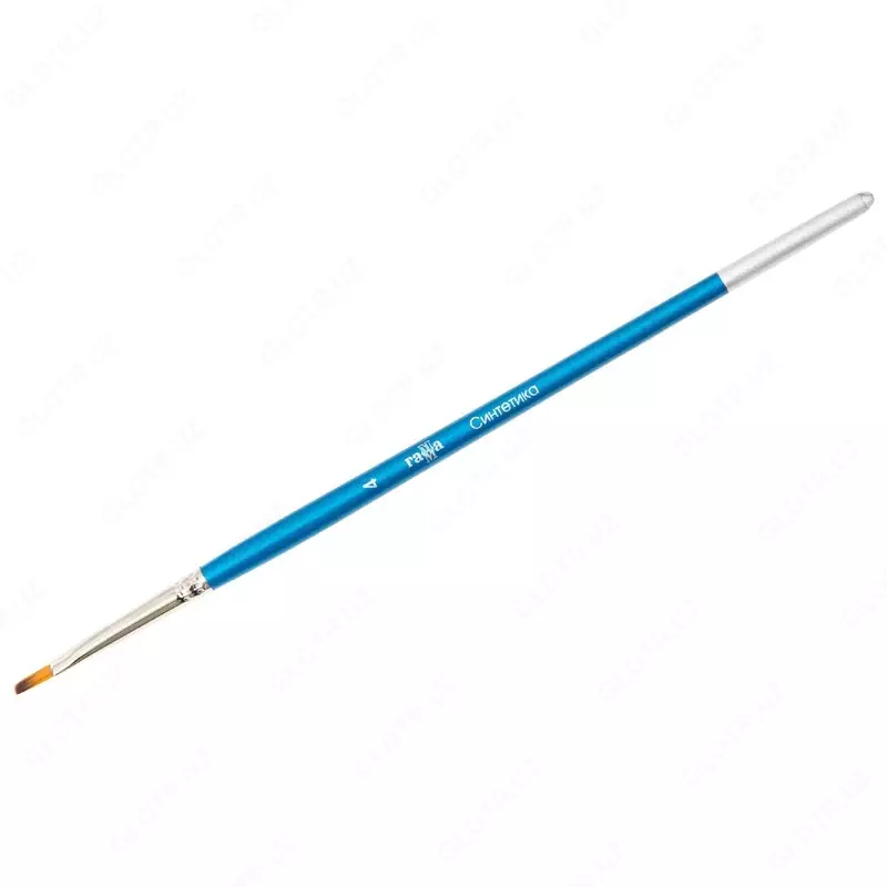 Кисть синтетика, Гамма, плоская № 04 (Арт. - 280618.08.04)