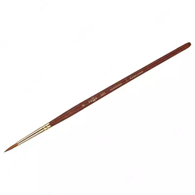 Кисть художественная, колонок, Гамма "Классика", круглая, № 8 (Арт. - 201008)