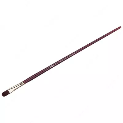 Cho'tkasi, sintetik bordo, Gamma "Vernissaj", tekis oval, uzun tutqich № 10 (m. - 401010)