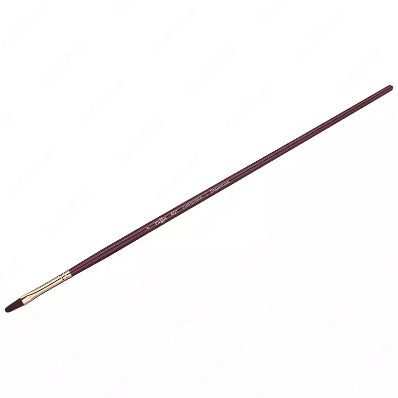 Cho'tkasi, sintetik bordo, Gamma "Vernissaj", tekis oval, uzun tutqich № 6 (modda - 401006)