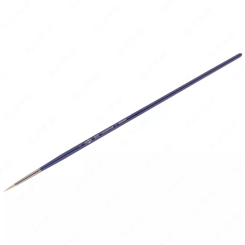 Кисть художественная, синтетика упругая, Гамма "Манеж", круглая, длинная ручка №1