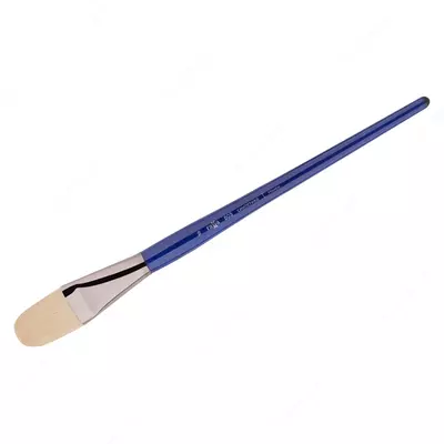 Кисть художественная, синтетика упругая, Гамма  Кисть художественная, синтетика упругая, Гамма "Манеж", плоская, длинная ручка №16 (Арт.- 501016)