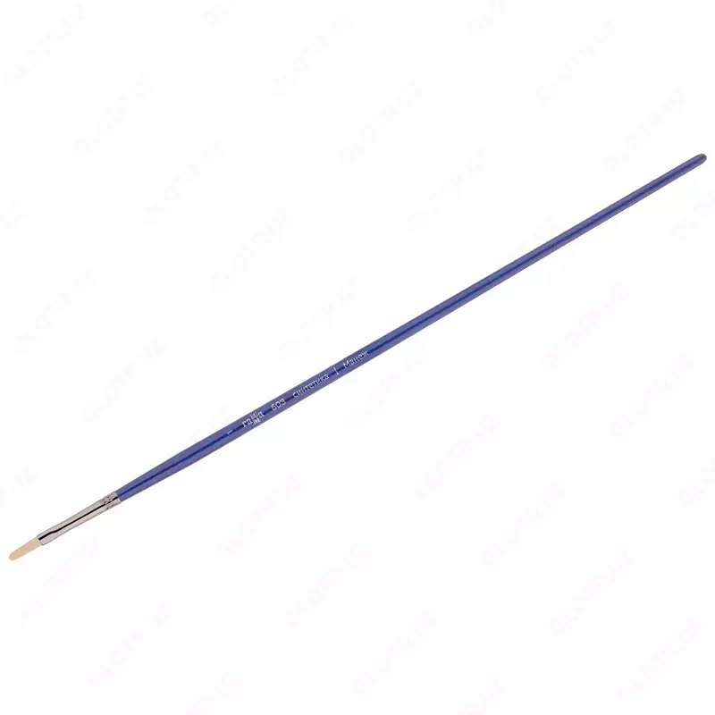 Кисть художественная, синтетика упругая, Гамма "Манеж", плоскоовальная, длинная ручка №1 (Арт. - 503001)