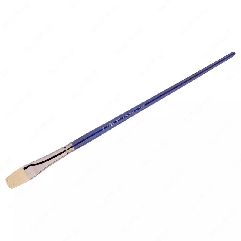 Кисть художественная, синтетика упругая, Гамма "Манеж", плоскоовальная, длинная ручка №10 (Арт. - 503010)