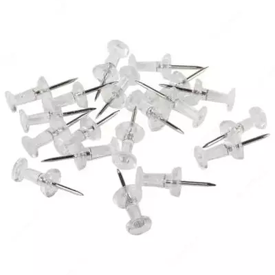 Кнопки силовые 100 шт. (прозр.) Deli