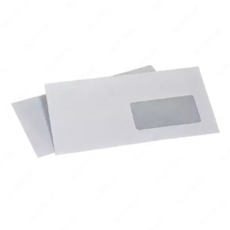 Конверт EURO 114х229, белый, 80г/м2, с отрывной лентой, ALTA