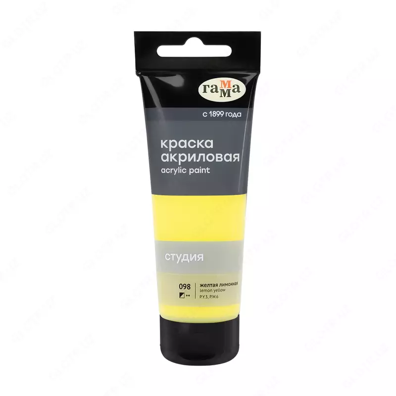 Akril badiiy bo'yoq "Studio" Gamma, 75ml, plastik naycha