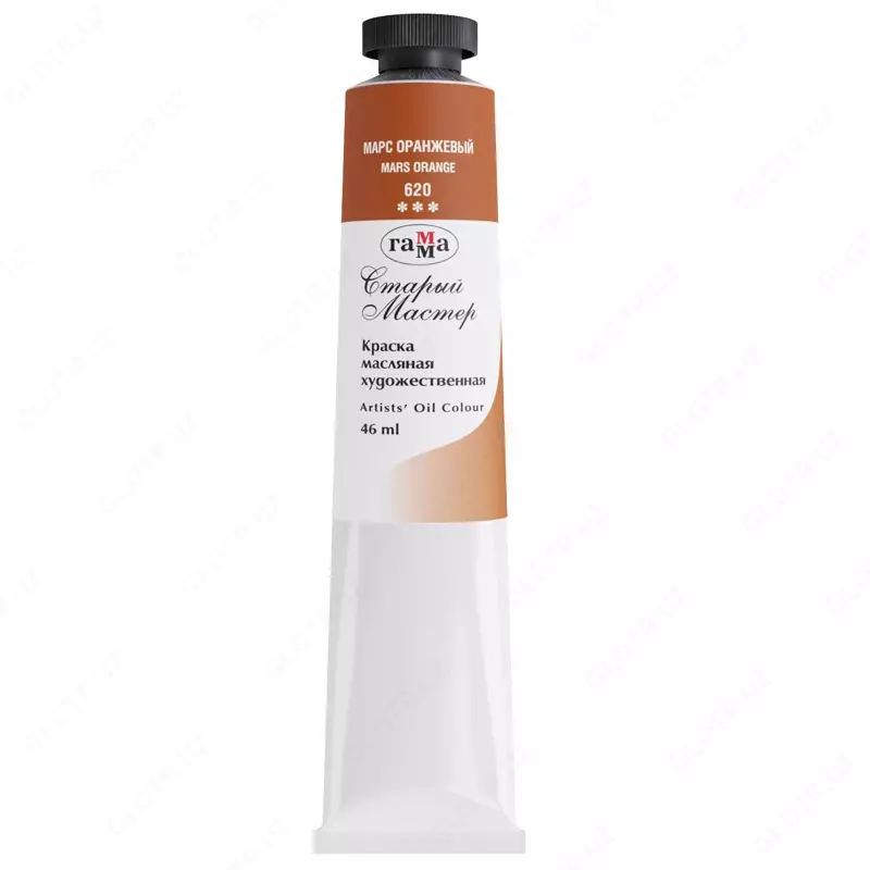 Краска масляная художественная Гамма "Старый мастер", 46мл, туба, марс оранжевый