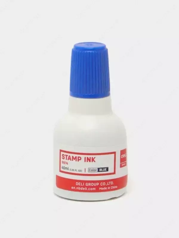 Краска штемпельная 40мл (сн) 9874 Deli