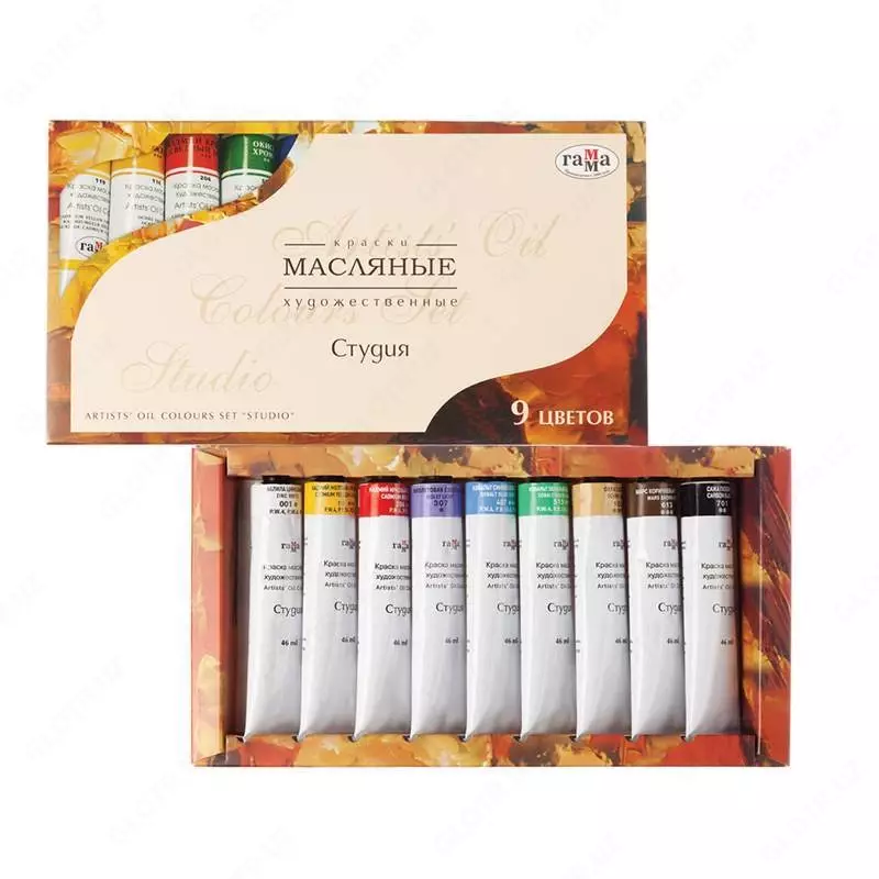 Yog 'bo'yoqlari Gamma "Studio", 18 ml naycha, karton. paket