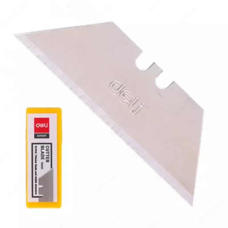 Kantselyariya pichog'i uchun pichoqlar 61x19x0,6 mm 10 dona 78001 Deli