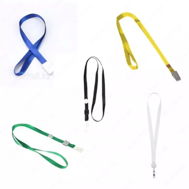 Лента для бейджа 450х10мм  (бл) Deli