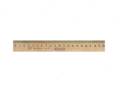 Линейка 20см Можга, дерево