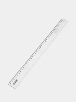 Линейка 40 см Стамм, пластиковая, прозрачная бесцветная (Арт. - ЛН53)