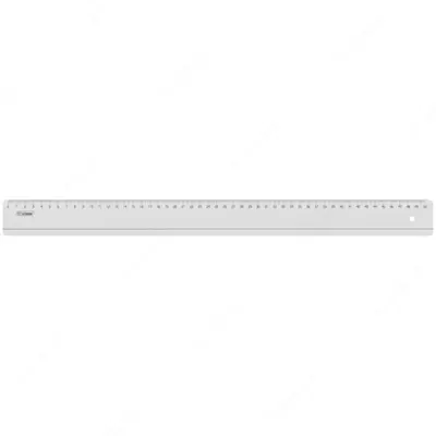 Линейка 50см Стамм "Neon", пластиковая, прозрачная бесцветная