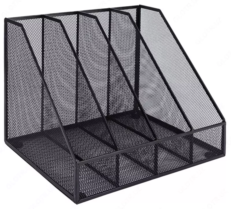 Лоток вертикальный металл. "Deli" 4 отд. (Арт.78986)