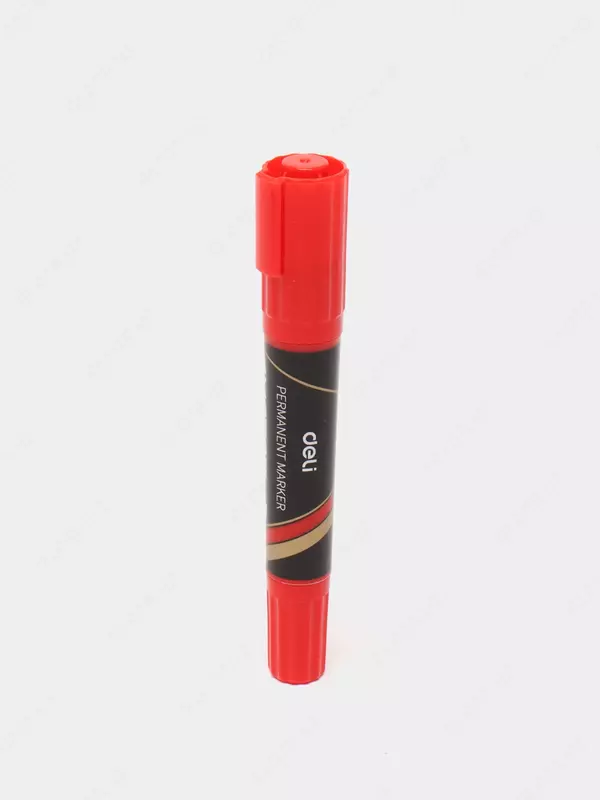 Маркер перманентный двухсторонний (кр) U72-RD Deli