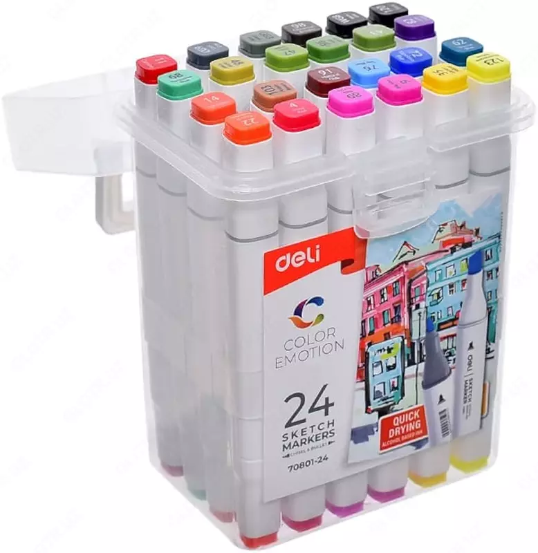  Маркеры для скетчинга 12цв 70804-12 Deli - 