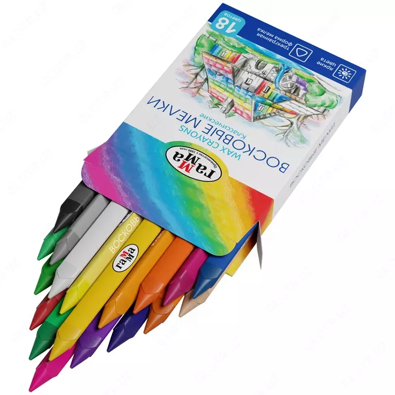 Mum rangli qalamlar "Klassik" diapazoni, karton, evro kulon