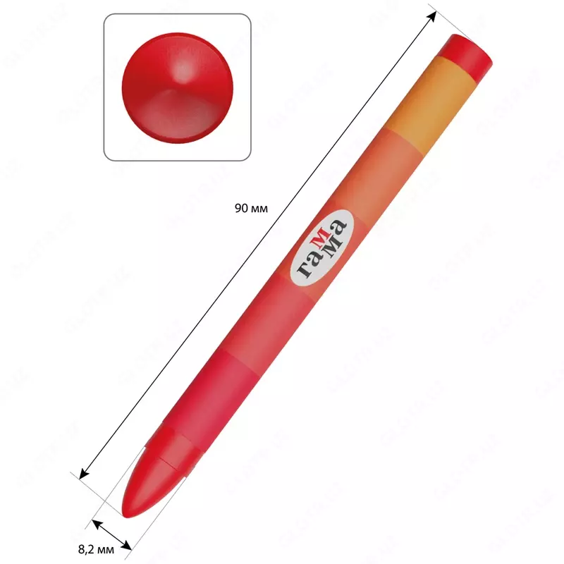 Мелки восковые Гамма "Мультики", 06цв., круглые, картон, европодвес