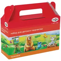 Набор для детского творчества Гамма Мультики  9 предметов  в подарочной коробке