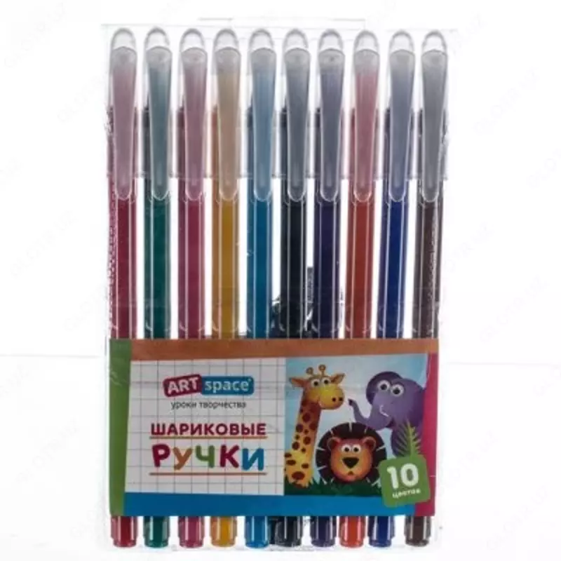 Набор шариковых ручек ArtSpace, 10шт., 10цв., 0,7мм, европодвес