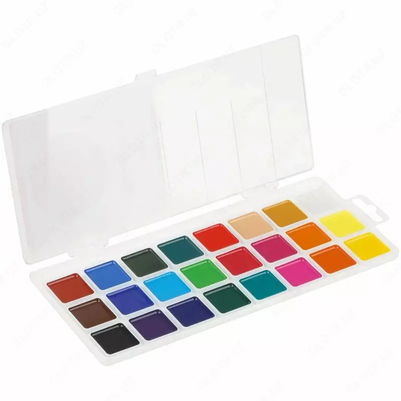 Акварель "Гамма" медовая, без кисточки, 12 цв. (Арт. - 2001243_12)