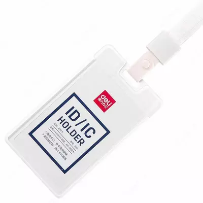 Акриловый вертикальный бейдж "Deli" 54 х 89 мм (Арт. - 8315-wt) Белый