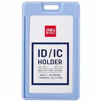 Акриловый вертикальный бейдж "Deli" 54 х 89 мм (Арт. - 8315-bl) Голубой